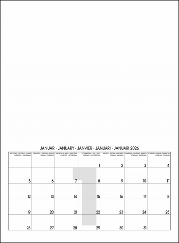 MINI WHITE BLANKOKALENDER DIY BASTEL SELBSTGESTALTEN